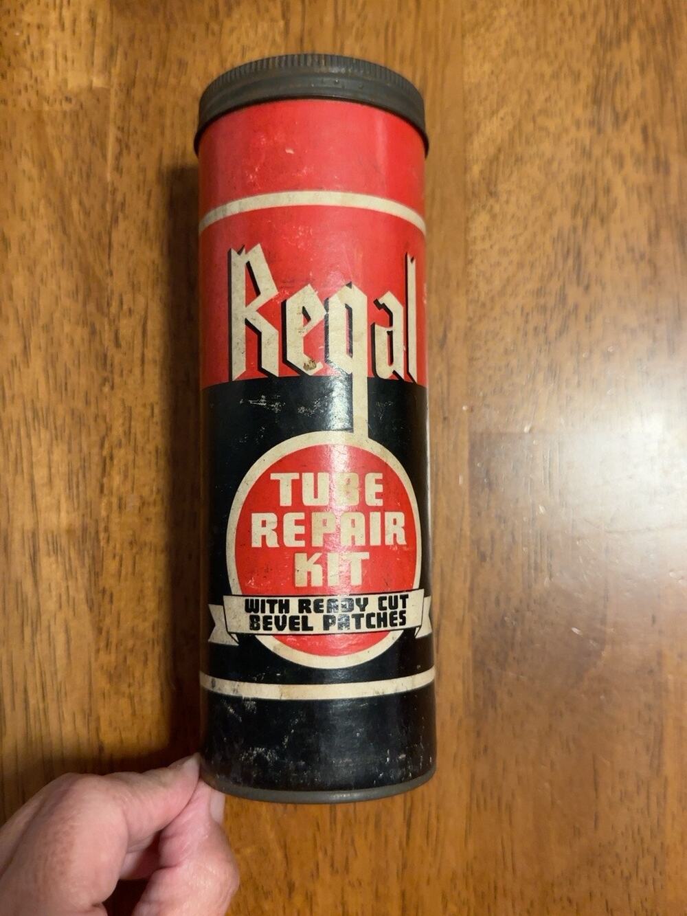 Vintage Regal Tube Repair Kit Tin Can Tire Patch Regal Tire & Rubber Co New York